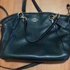 Black cross body coach bag